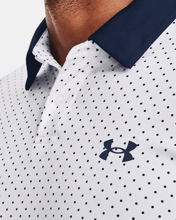 Men's UA Performance Printed Polo in White image number 3